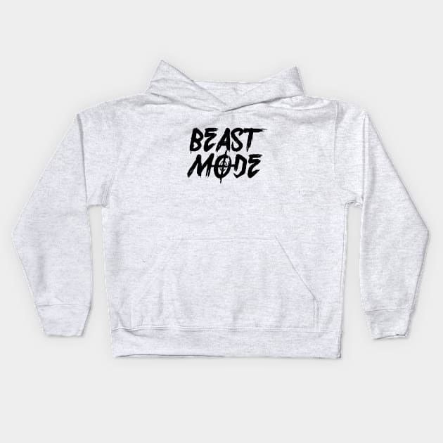 Beast Mode (black version) Kids Hoodie by EpicEndeavours